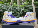 Authentic Nike Zoom Kobe 3 White/Yellow/Purple