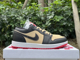 Authentic Air Jordan 1 Low Pizza Brown/Black