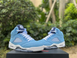 Authentic  Air Jordan 5 Retro University Blue