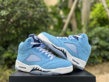 Authentic  Air Jordan 5 Retro University Blue