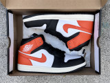 Authentic Nike Air Jordan 1 Mid Black/White/Orange