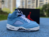 Authentic  Air Jordan 5 Retro University Blue