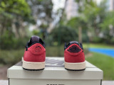 Authentic Travis Scott x Jordan Air Jordan 1 Low Black/Red