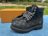 Authentic Timberland x LOUIS VUIT*TON Boots Black Flower