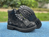 Authentic Timberland x LOUIS VUIT*TON Boots Black Flower