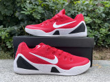 Authentic Nike Kobe 9 Elite Low Protro Red/White