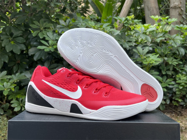 Authentic Nike Kobe 9 Elite Low Protro Red/White