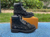 Authentic Timberland x LOUIS VUIT*TON Boots Black Flower