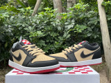 Authentic Air Jordan 1 Low Pizza Brown/Black
