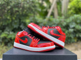 Authentic Air Jordan 1 Varsity Black/Red