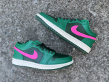 Authentic Air Jordan 1 Low Malachite/Fir-Pink Blast-Coconut Milk