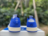 Authentic Travis Scott x Air Jordan 1 Low OG White/Blue