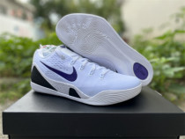 Authentic Nike Kobe 9 Elite Low Protro White/Purple