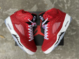 Authentic  Air Jordan 5 Retro White/Red