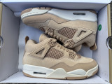 Authentic Air Jordan 4 Cozy Girl Brown