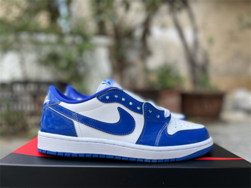 Authentic Air Jordan 1 Low White/Blue