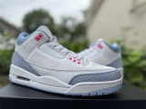 Authentic Air Jordan 3 Retro White/Blue