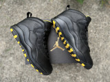 Authentic Air Jordan 10 Black/Yellow