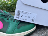 Authentic Air Jordan 1 Low Malachite/Fir-Pink Blast-Coconut Milk