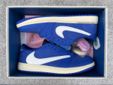 Authentic Travis Scott x Air Jordan 1 Low OG White/Blue