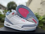 Authentic Air Jordan 3 Retro White/Blue