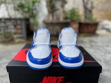 Authentic Air Jordan 1 White/Blue