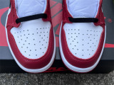 Authentic Air Jordan 1 RETRO LOW OG “Black Muslin Varsity Red”