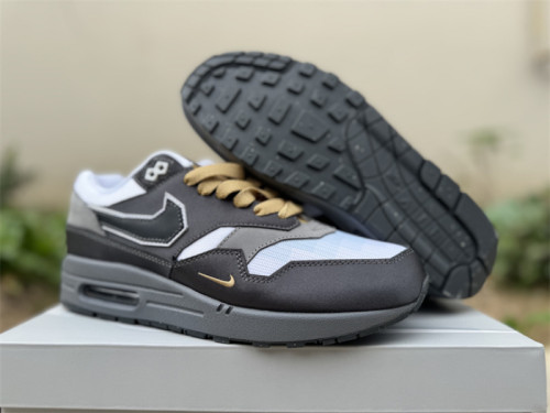 Authentic SWOOSH x Nike Air Max 1  Big Head Mode  Black/Grey