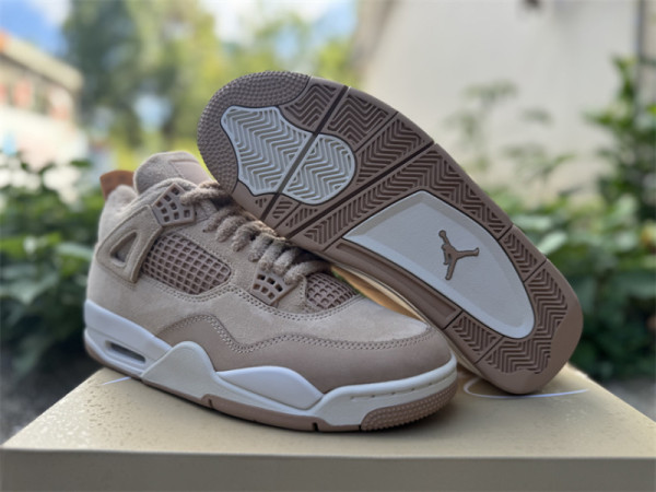 Authentic Air Jordan 4 Cozy Girl Brown