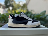 Authentic Travis Scott x Air Jordan 1 Low Black/Blue