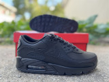 Authentic Nike Air Max 90 Leather  Triple Black