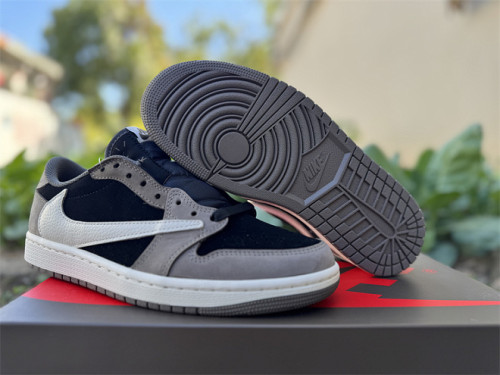Authentic Travis Scott x Air Jordan 1 Low OG TS SP Brown/Grey