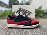 Authentic Travis Scott x Air Jordan 1 Low Black/Red