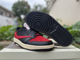 Authentic Travis Scott x Air Jordan 1 Low Black/Red