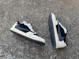 Authentic Travis Scott x Air Jordan 1 Low Black/Blue