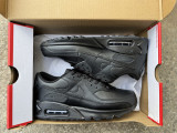 Authentic Nike Air Max 90 Leather  Triple Black