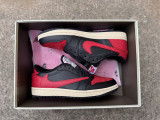 Authentic Travis Scott x Air Jordan 1 Low Black/Red