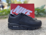 Authentic Nike Air Max 90 Leather  Triple Black