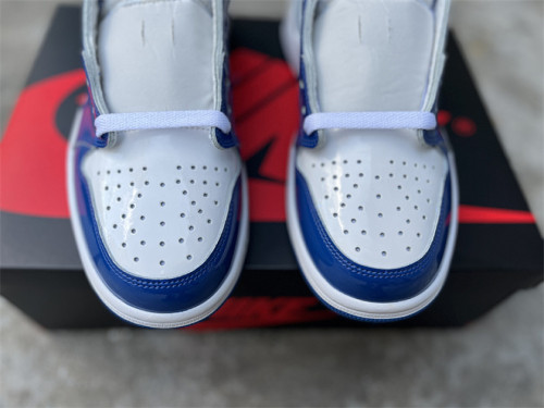 Authentic Air Jordan 1 Low White/Blue