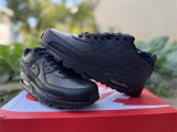 Authentic Nike Air Max 90 Leather  Triple Black