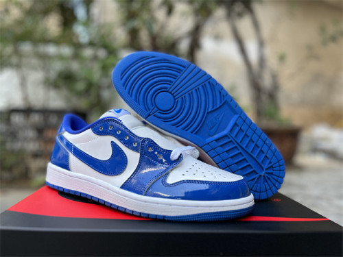 Authentic Air Jordan 1 Low White/Blue