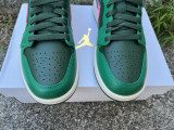 Authentic Air Jordan 1 Low Malachite/Fir-Pink Blast-Coconut Milk