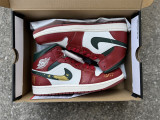 Authentic Air Jordan 1 White/Red
