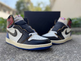 Authentic Union LA x Fragment Design x Air Jordan 1 High OG Black/White/Blue