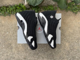 Authentic Air Jordan 14 “Bred” Black/White 2025