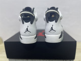Authentic Air Jordan 6 Retro Oreo White
