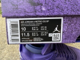 Authentic Air Jordan 4 retro “canyon purple