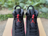 Authentic Air Jordan 6 Retro Infrared Black 3M Black/Red