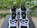 Authentic Air Jordan 6 Retro Oreo White