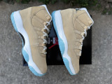 Authentic  Air Jordan 11 Retro “H-TOWN” White/Blue